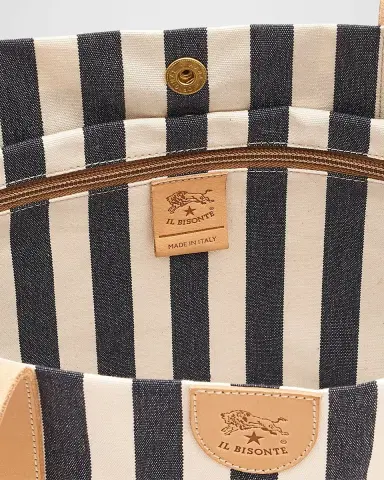Il Bisonte Caramella Medium Canvas Shopper Tote Bag | Thumbnail 5 Il Bisonte Caramella Medium Canvas Shopper Tote Bag | Thumbnail 5