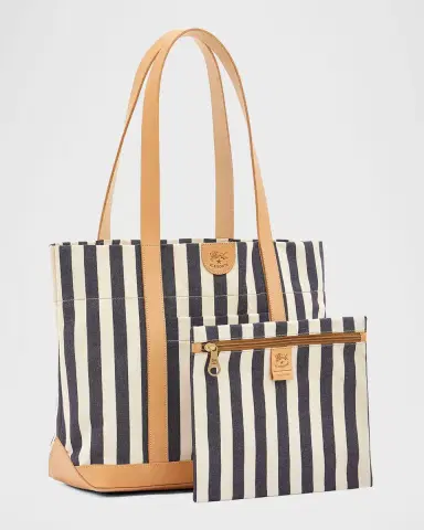 Il Bisonte Caramella Medium Canvas Shopper Tote Bag | Thumbnail 6 Il Bisonte Caramella Medium Canvas Shopper Tote Bag | Thumbnail 6