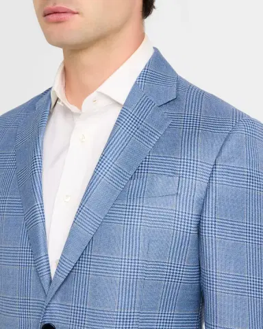Emporio Armani Men's Houndstooth Plaid Sport Coat | Thumbnail 5 Emporio Armani Men's Houndstooth Plaid Sport Coat | Thumbnail 5