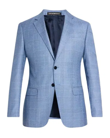 Emporio Armani Men's Houndstooth Plaid Sport Coat | Thumbnail 1 Emporio Armani Men's Houndstooth Plaid Sport Coat | Thumbnail 1