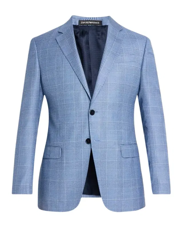 Emporio Armani Men 's Houndstooth Plaid Sport Coat