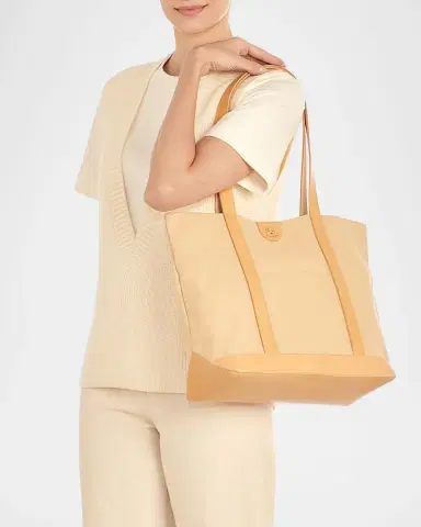 Il Bisonte Caramella Medium Canvas Shopper Tote Bag | Thumbnail 2 Il Bisonte Caramella Medium Canvas Shopper Tote Bag | Thumbnail 2
