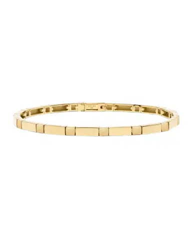 AZLEE 18K Yellow Gold Bare Bar Tennis Bracelet | Thumbnail 1