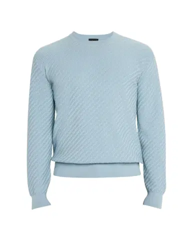 Brioni Men's Basketweave Crew Sweater | Thumbnail 1