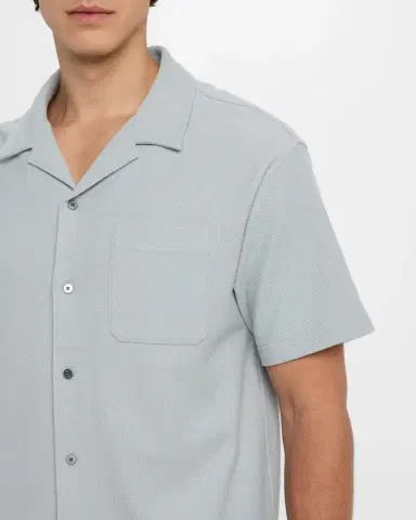 Frame Men's Relaxed Jacquard Camp Shirt | Thumbnail 4