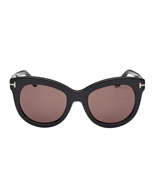 TOM FORD Odette Round Acetate Sunglasses