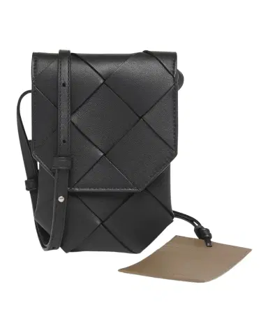 Bottega Veneta Men's Diago Vertical Leather Phone Pouch | Thumbnail 1
