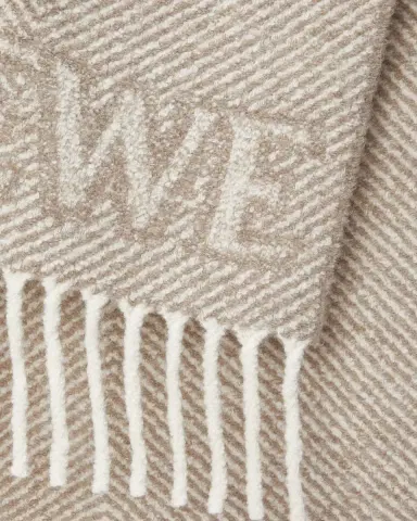 Loewe Logo Fringe Wool-Blend Scarf | Thumbnail 6