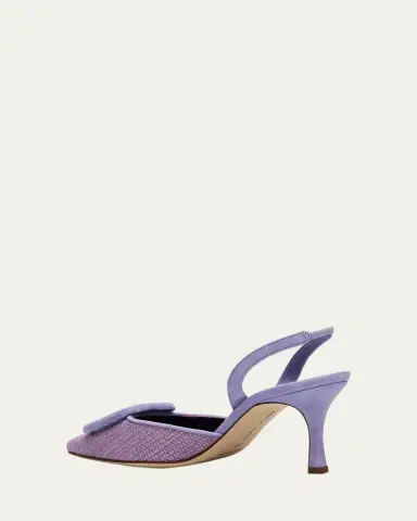 Manolo Blahnik Maysli Woven Buckle Slingback Pumps | Thumbnail 11 Manolo Blahnik Maysli Woven Buckle Slingback Pumps | Thumbnail 11