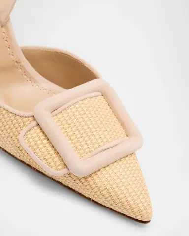 Manolo Blahnik Maysli Woven Buckle Slingback Pumps | Thumbnail 4 Manolo Blahnik Maysli Woven Buckle Slingback Pumps | Thumbnail 4