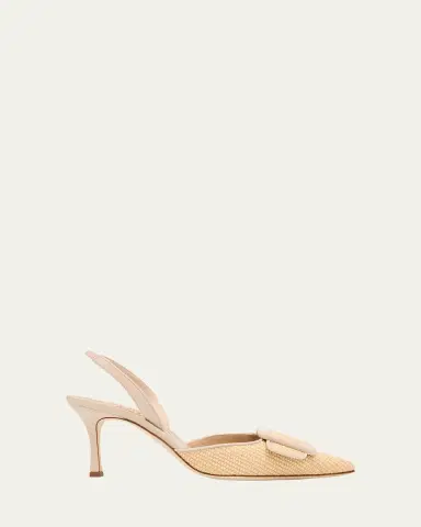 Manolo Blahnik Maysli Woven Buckle Slingback Pumps | Thumbnail 6 Manolo Blahnik Maysli Woven Buckle Slingback Pumps | Thumbnail 6