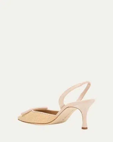 Manolo Blahnik Maysli Woven Buckle Slingback Pumps | Thumbnail 9 Manolo Blahnik Maysli Woven Buckle Slingback Pumps | Thumbnail 9