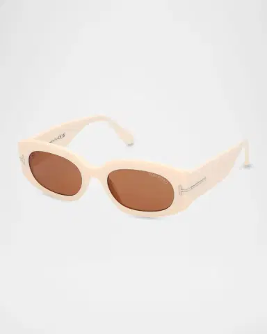 Tom Ford Cielle Oval Acetate Sunglasses | Thumbnail 3 Tom Ford Cielle Oval Acetate Sunglasses | Thumbnail 3