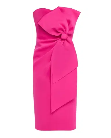 Badgley Mischka Collection Strapless Bow-Front Bodycon Dress | Thumbnail 1 Badgley Mischka Collection Strapless Bow-Front Bodycon Dress | Thumbnail 1