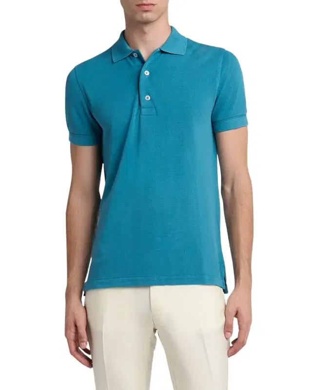Men 's Lyocell Pique Polo Shirt