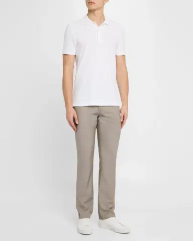 Emporio Armani Men's Textured Wool 5-Pocket Pants | Thumbnail 2