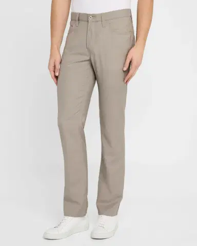 Emporio Armani Men's Textured Wool 5-Pocket Pants | Thumbnail 4