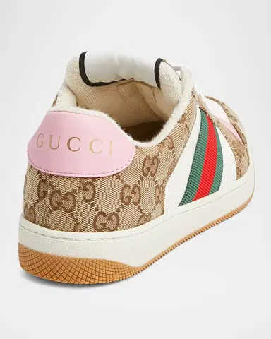 Gucci Screener GG Canvas and Leather Sneakers | Thumbnail 3 Gucci Screener GG Canvas and Leather Sneakers | Thumbnail 3