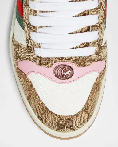 Gucci Screener GG Canvas and Leather Sneakers | Thumbnail 4 Gucci Screener GG Canvas and Leather Sneakers | Thumbnail 4