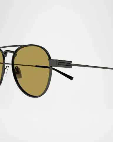 Saint Laurent Men's SL 708M Metal Round Sunglasses | Thumbnail 2 Saint Laurent Men's SL 708M Metal Round Sunglasses | Thumbnail 2