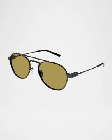Saint Laurent Men's SL 708M Metal Round Sunglasses | Thumbnail 3 Saint Laurent Men's SL 708M Metal Round Sunglasses | Thumbnail 3