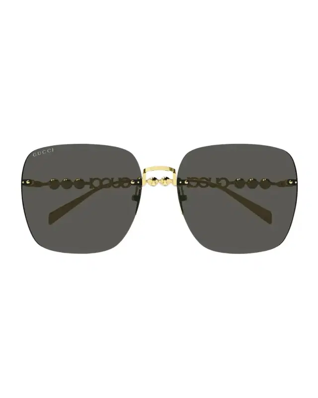 Gucci Metal Rectangle Sunglasses