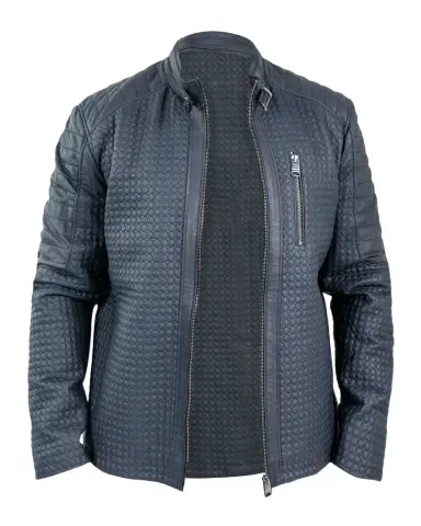 Maceoo Men's Braille Quilted Leather Jacket | Thumbnail 1 Maceoo Men's Braille Quilted Leather Jacket | Thumbnail 1