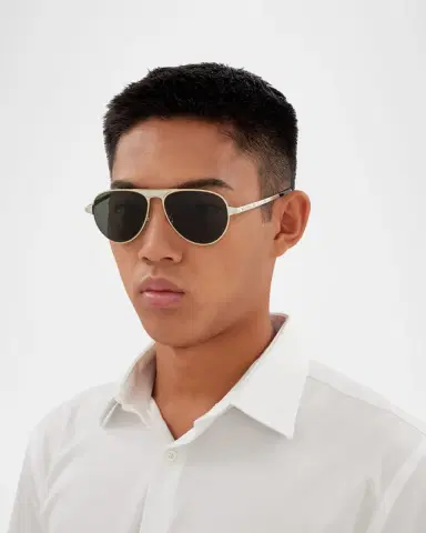 Cartier Men 's CT0533SM Metal Aviator Sunglasses | Thumbnail 4