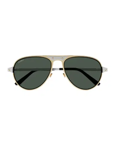 Cartier Men 's CT0533SM Metal Aviator Sunglasses | Thumbnail 1