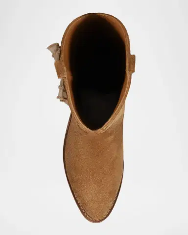Frye Billy Suede Ruffle Western Boots | Thumbnail 2 Frye Billy Suede Ruffle Western Boots | Thumbnail 2