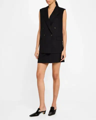 Argent A-Line Seasonless Wool Mini Skirt | Thumbnail 2 Argent A-Line Seasonless Wool Mini Skirt | Thumbnail 2