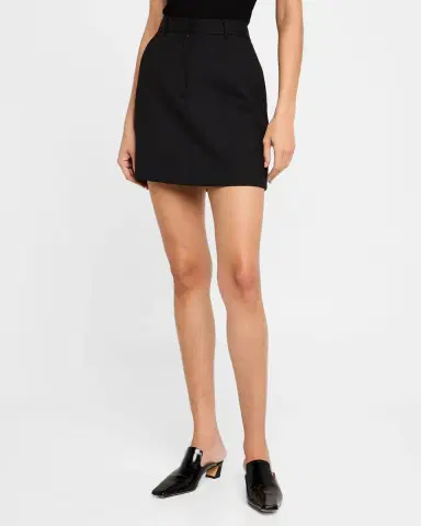 Argent A-Line Seasonless Wool Mini Skirt | Thumbnail 4 Argent A-Line Seasonless Wool Mini Skirt | Thumbnail 4