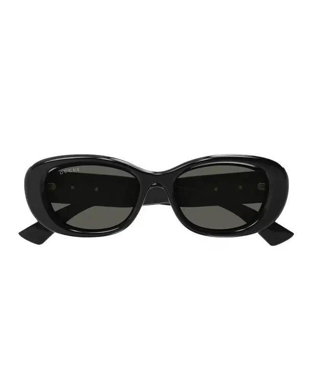 Gucci GG Logo Oval Plastic Sunglasses