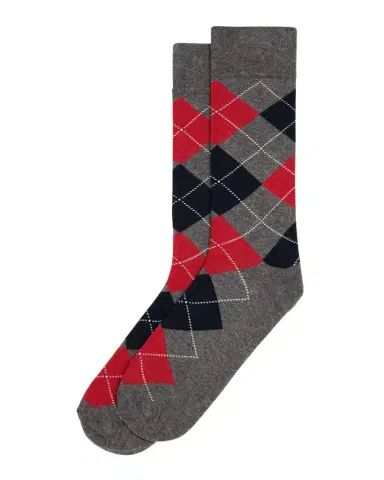 Neiman Marcus Men's Argyle Crew Socks | Thumbnail 1 Neiman Marcus Men's Argyle Crew Socks | Thumbnail 1