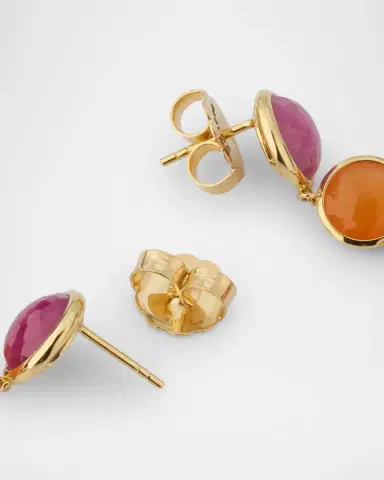 Ippolita Lollipop 18K Yellow Gold 7-Stone Chandelier Drop Earrings | Thumbnail 3