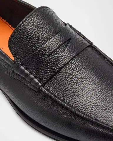 Santoni Men's Ikangia Leather Penny Loafers | Thumbnail 5 Santoni Men's Ikangia Leather Penny Loafers | Thumbnail 5