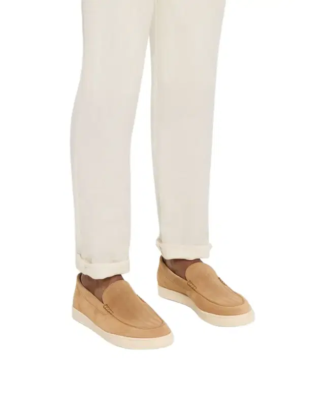 Men 's Hybrid Venetian Suede Slip-Ons