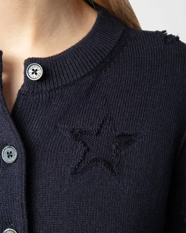 Zadig & Voltaire Alpha Seco Stars Cardigan | Thumbnail 4 Zadig & Voltaire Alpha Seco Stars Cardigan | Thumbnail 4