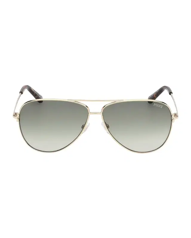 Pucci Metal Aviator Sunglasses