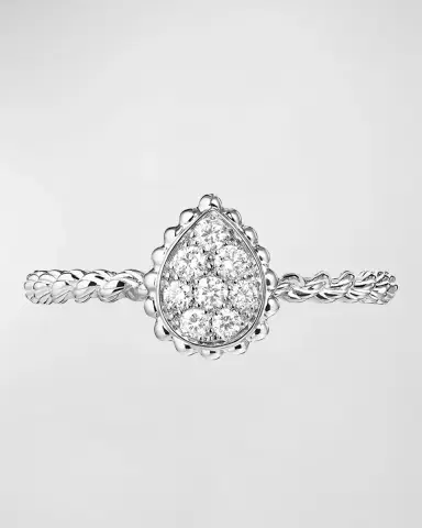 Boucheron Serpent Bohème 18K White Gold Pave Diamond Ring | Thumbnail 3
