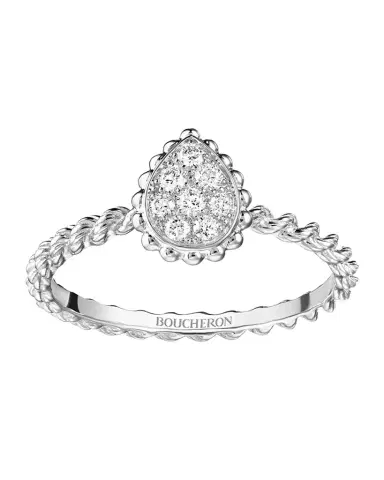 Boucheron Serpent Bohème 18K White Gold Pave Diamond Ring | Thumbnail 1