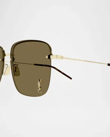 Saint Laurent YSL Rimless Square Metal Sunglasses | Thumbnail 2 Saint Laurent YSL Rimless Square Metal Sunglasses | Thumbnail 2