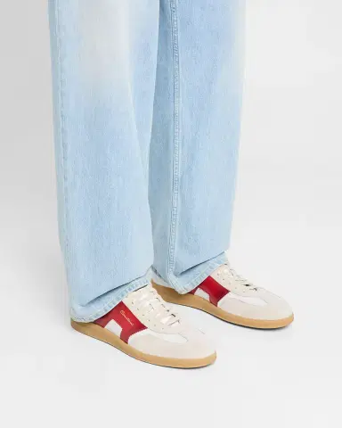 Santoni Men's Olympic Leather Low-Top Sneakers | Thumbnail 2