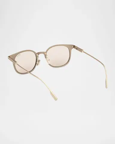 Zegna Men's Round Metal Sunglasses | Thumbnail 2
