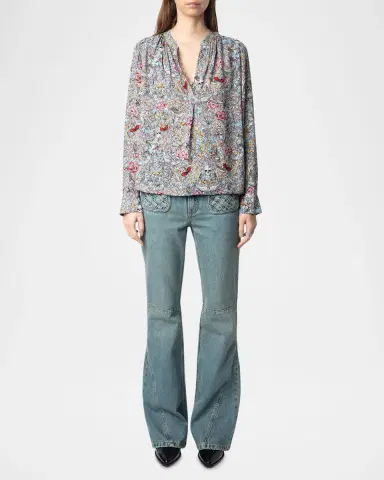 Zadig & Voltaire Tink Soft British Flowers Blouse | Thumbnail 2 Zadig & Voltaire Tink Soft British Flowers Blouse | Thumbnail 2
