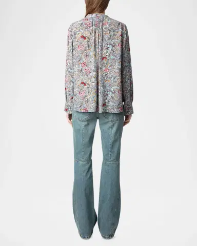 Zadig & Voltaire Tink Soft British Flowers Blouse | Thumbnail 3 Zadig & Voltaire Tink Soft British Flowers Blouse | Thumbnail 3