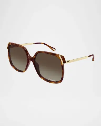 Chloé Square Acetate Sunglasses | Thumbnail 3 Chloé Square Acetate Sunglasses | Thumbnail 3