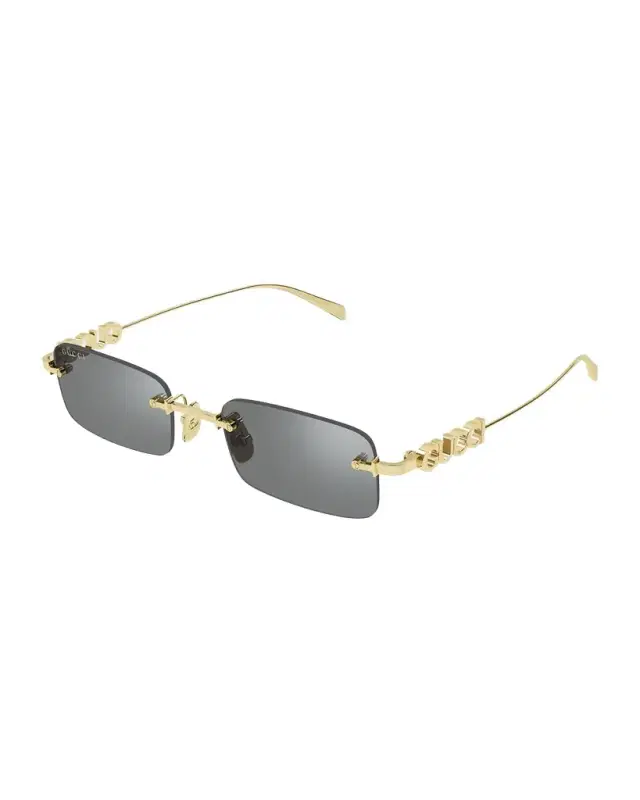 Men 's GG1808SM Metal Rectangle Sunglasses