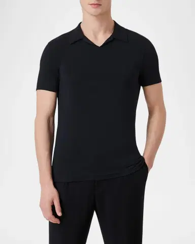 Giorgio Armani Men's Jersey Polo Shirt | Thumbnail 4