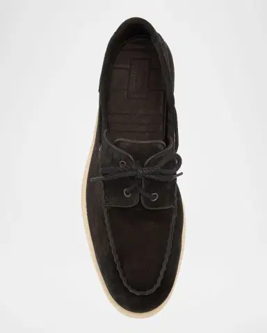 John Lobb Men's Foil Suede Boat Shoes | Thumbnail 6 John Lobb Men's Foil Suede Boat Shoes | Thumbnail 6